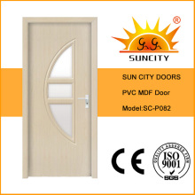 High Quality Interior Glass PVC Door (SC-P082)